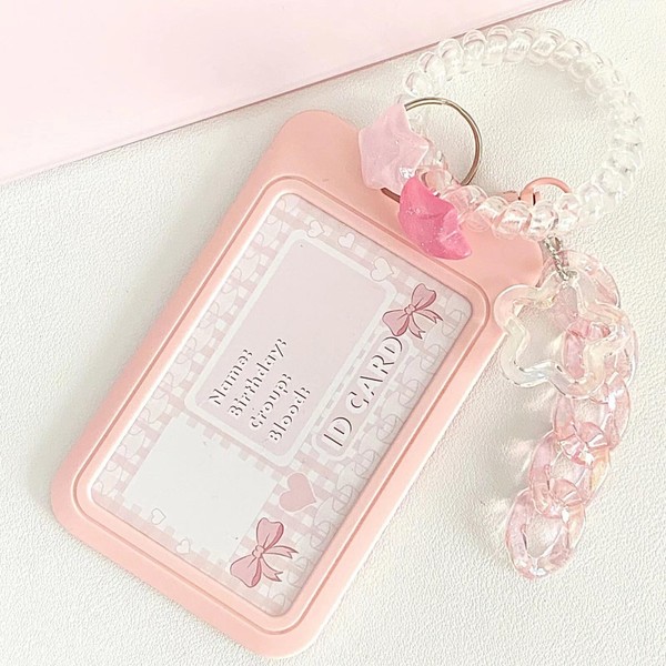 RUNRAYAY Kpop Photocard Holder Keychain Cartoon Pc Holder Kpop ID