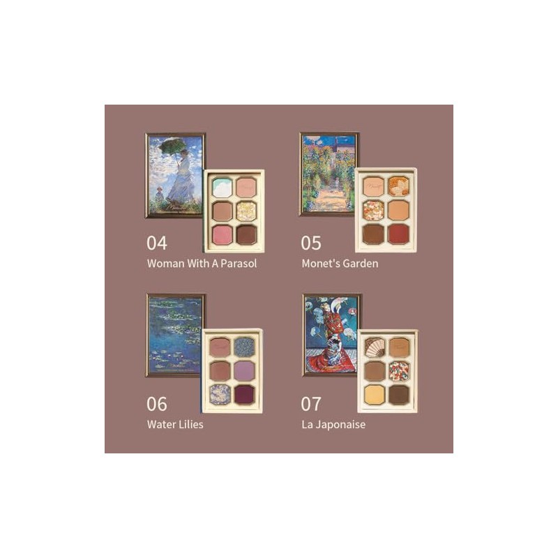 MilleFee Paintings Eyeshadow Palette (11 Sunflowers) 6 Colors Eye Makeup