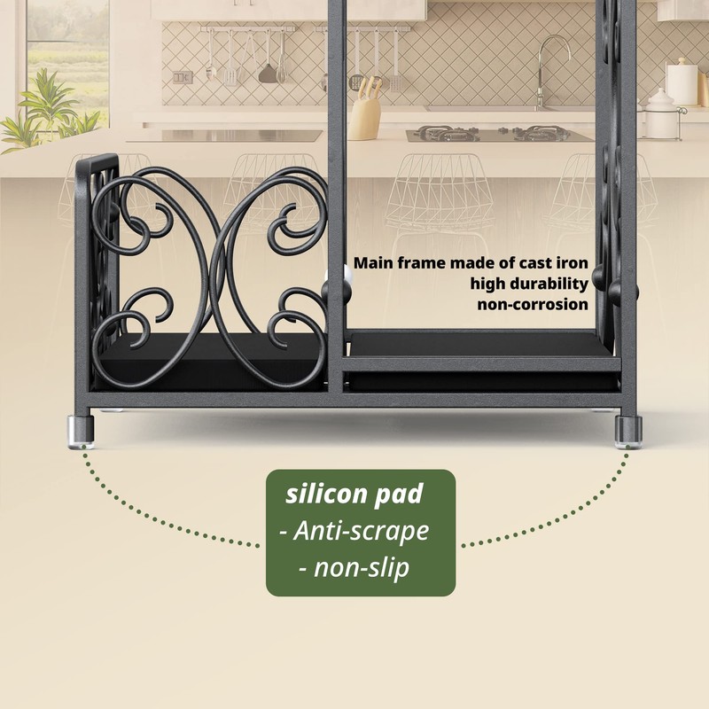LEVIMETREE Napkin Holder – Metal Napkin Storage with Salt and