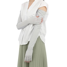 [HANDS UP MARKET] Arm Cover, UV Protection, Cooling Sensation, Arm Cover, Long Length, Sunscreen Protection, UV Protection, Women's, Finger Cut, Mesh, Breathable, Sunscreen, UV Care, For Driving,