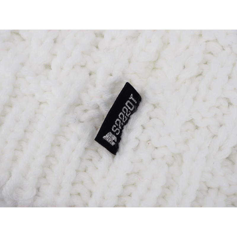 SABBOT Chic Women's Hat with Fur Bobble Fleece Lining Winter