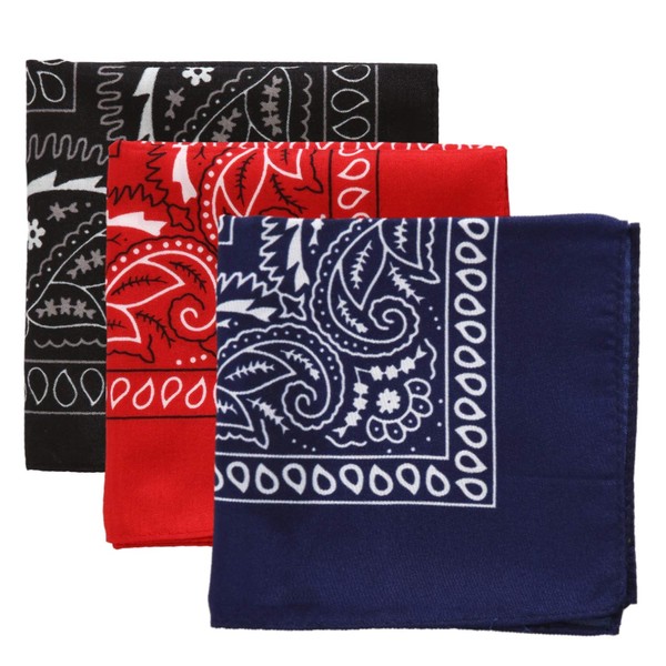 Tough Headwear Large Bandana Headband - Handkerchief Bandanas for Men