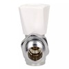 TC Angled Radiator Lockshield Valve with Drain Off 15mm x