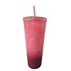 Starbucks 2022 Starbucks Gradient Pink 24oz Venti Drink Cup Diamond