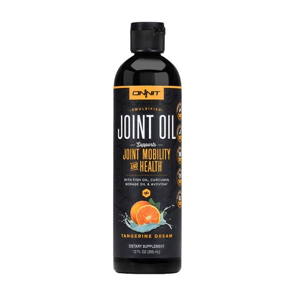 Onnit Joint Oil: Emulsified Liquid Fish Oil to Support Joint Health and Mobility - Tangerine Flavor (12oz)