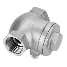 Stainless Steel One Way Swing Check Valve, High Pressure, Thread DN15 1/2 Inch, for Water, Steam, Oils, Nitric Acid,