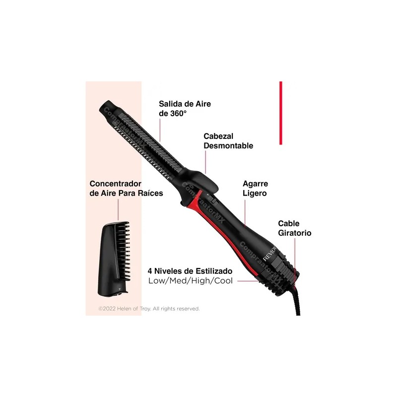 Secadora Rizadora Cabello Revlon Ondas Aire Calient One Step