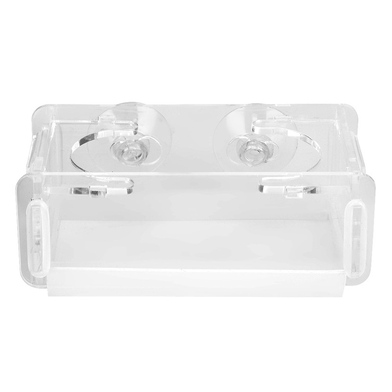 Acrylic Fish Food Feeder for Fish Tank Aquarium with Suction