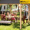 DEVALLEY 15° Angled Pegola Roof Bracket kit,4-Way Slanted Post Contector