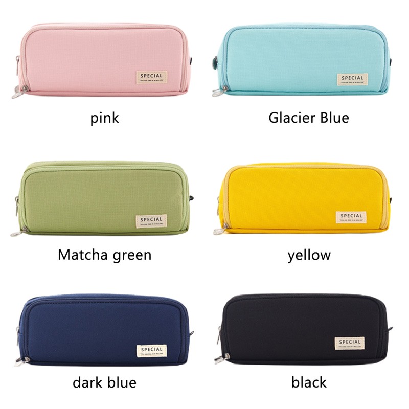 Canvas Pencil Case Large Capacity Pencil Cases Pencil Pouch with