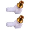 (2 Pack) 692317 493496 Carb Fuel Fitting Elbow Hose Connector