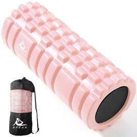 Foam Roller [Solid and Non-breakable] DPEAN, Myofascial Release, Grid, Solid Core, Non-breakable, 3 Types of Concave and Convex Design, Yoga Roller, Home Training, EVA Material, Multi-color