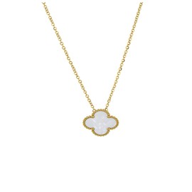VRPETLNK 18K Gold Plated necklace for Women Fashion Jewelry necklace Jewelry Gifts for Women (White necklace)