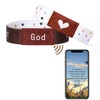 QEEBWW Daily Bible Verse Bracelet, NFC Christian Scripture Bracelet, Wearable