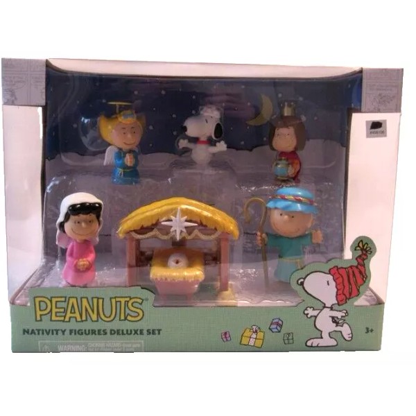 Peanuts New Peanuts Nativity Scene 7 Piece Set Christmas Snoopy