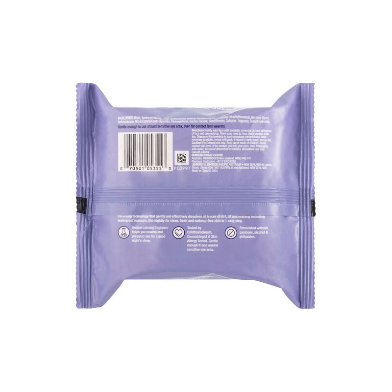 Neutrogena Night Calming Makeup Remover Cleansing Wipes 25 Pack