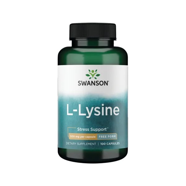 Swanson Suplemento De L-lisina De Forma Libre, 500 mg por