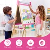 Easel for Kids,Adjustable Wooden Toddler Art Easels, Girls Toys for