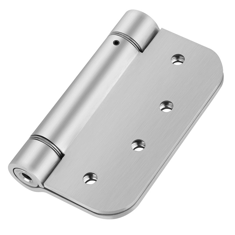 Hommyzone Adjustable Spring Door Hinge 4”X 4”, Stainless Steel Self-Closing