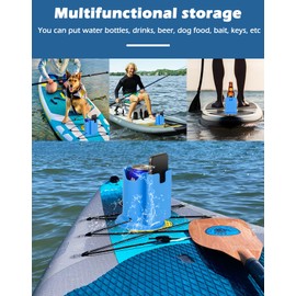 WYLOSUA® Paddle Board Cup Holder Kayak Cup Holder 2-in-1 Design for Drinks & Phone, for SUP/Kayak/Canoe, Water Sports Accessories (Fishing/Boating/Recreation)