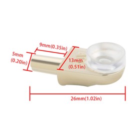 SAYAYO Glass Shelf Pegs Small 5MM, Shelf Pins for Wood Shelving, Mirror Clips Metal Shelves Clips Shelves Support Pegs for Cabinet Angle Bracket Mounting Brace with Suction Cup, 20 PCS