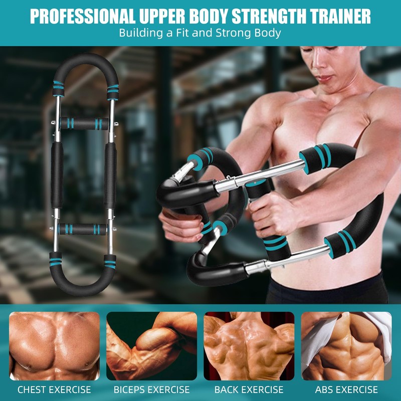 NOAOVO Twister Arm Trainer, Adjustable Resistance Twister Arm Exerciser Chest