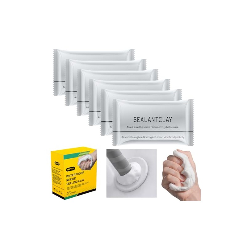 6-Pack Waterproof Repair Sealing Clay for Home Repairs