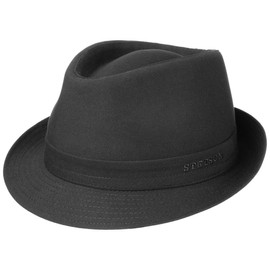 Stetson Teton Cloth Trilby cotton summer hat (60 cm - black)