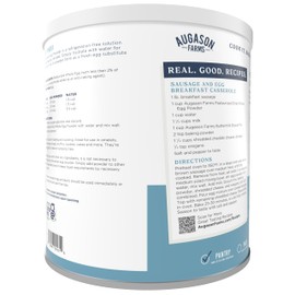 Augason Farms Dried Whole Egg Powder Can - Pasteurized Eggs for Kitchen use, Baking meals & Daily use - Emergency Food Storage - Long Shelf Life Powdered Eggs - 85 Servings