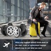 Zoofen Luggage Wheels Replacement 4 pcs Suitcase Replacement Wheels Wear-Resistant