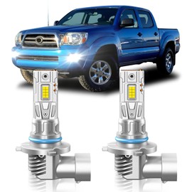 ZSTOPCL Fit for Toyota Tacoma 2005-2011 Fog Light Bulbs or DRL, 6000K Cool White 700% Brightness, Real 1:1 Size Plug and Play, Pack of 2