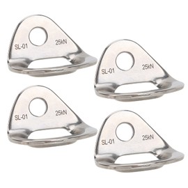 POENVFPO Climbing Hanger, 25 KN Bearing Capacity, 4Pcs Stainless Steel Climbing Anchors Rock Climbing Accessories for High Altitude Uses