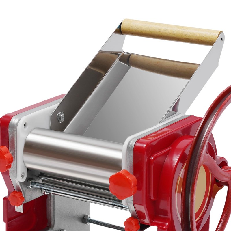 OCASAMI Commercial Hand-cranked Noodle Machine, Stainless Steel Fresh Noodle Press