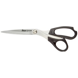 DAHLIA NR1610 Stainless Steel Rasha Cutting Shears, Total Left, 9.4 inches (240 mm), Black