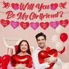 Stcomart Pre-Strung Glitter Will You Be My Girlfriend Banner for