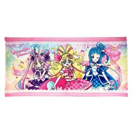 Kimi to Idol Pretty Cure Mini Bath Towel