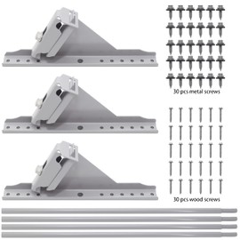 Snow Guard Railing, 5ft Ice Guards for Metal and Wood Roofs, Stop Snow from Sliding Off, Extendable (Gray)