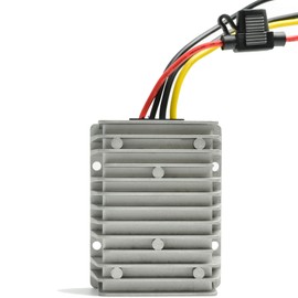 Mantouxixi DC/DC Converter Regulator Voltage Reducer 36V 48V Step Down to 12V 30A 360W, High-Power Waterproof DC Power Supply Module Buck Transformer, for Golf Cart, Forklifts, Car, Vehicle