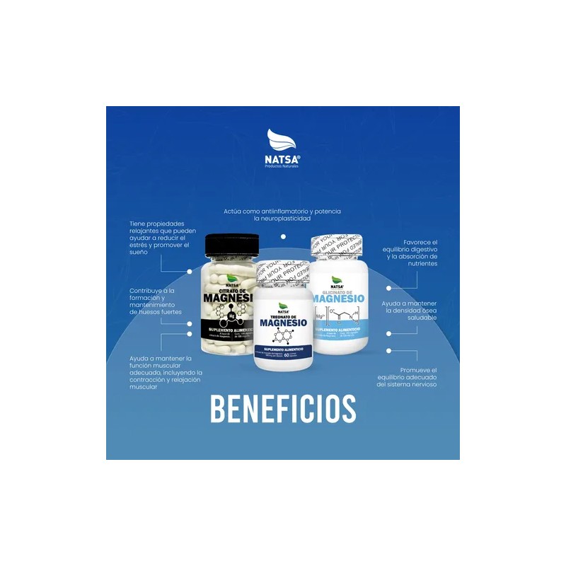 Pack Magnesios, Citrato, Treonato Y Glicinato, Premium