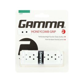 GAMMA Tennis Honeycomb Replacement Grip, Moisture Wicking, Tacky, Extra Durable, White…