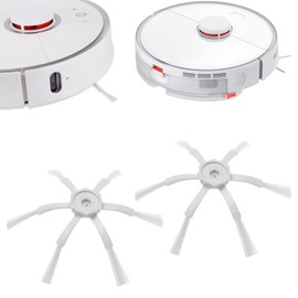 The Lord of the Tools 6PCS Sweeping Robot Side Brushes Compatible with Xiaomi Roborock S5 Max S6 S6 MaxV S6 Pure Side Brush Replacement Accessory
