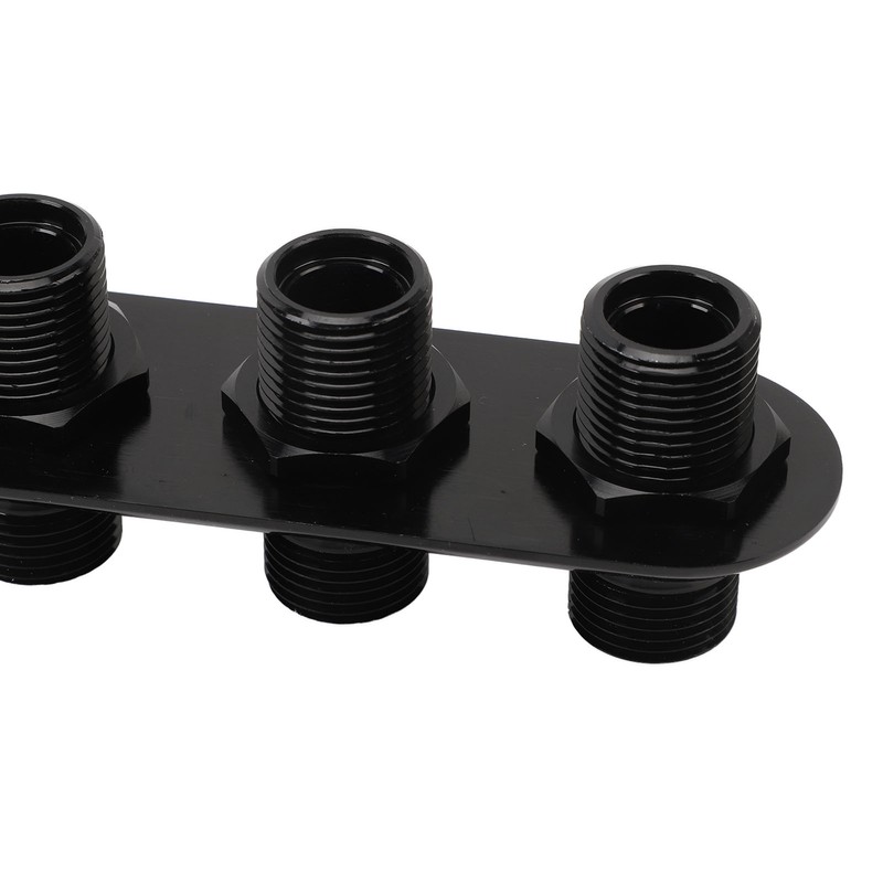 AC Bulkhead Billet Aluminium Alloy Universal 4 Ports Air Conditioning