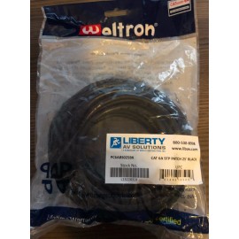 Liberty AV Solutions CAT 6A STP Patch 25 Feet Black PC6ABS025BK NEW
