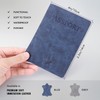 THE MASONIC COLLECTION Passport Holder in Blue/Grey Colour - Embossed
