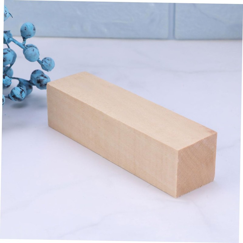 Operitacx 10pcs Small Wooden Plank Craft Natural Basswood Blocks for