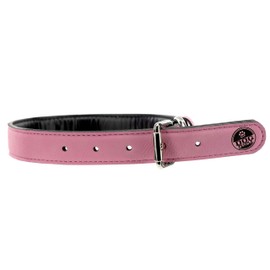 Pavilion Gift Company Big Sister-Pink Large Adjustable Fashion PU Leather Dog Collar