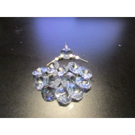 50- 14MM AAA 3 HOLE CLEAR  CRYSTAL BEADS DIY CHANDELIER CHAIN PART