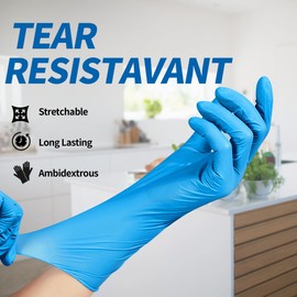 Basic Basic Medical Synmax Vinyl Exam Gloves - Latex-Free & Powder-Free Disposable Glove - X-Large, BMPF-3004(1000 Pcs)