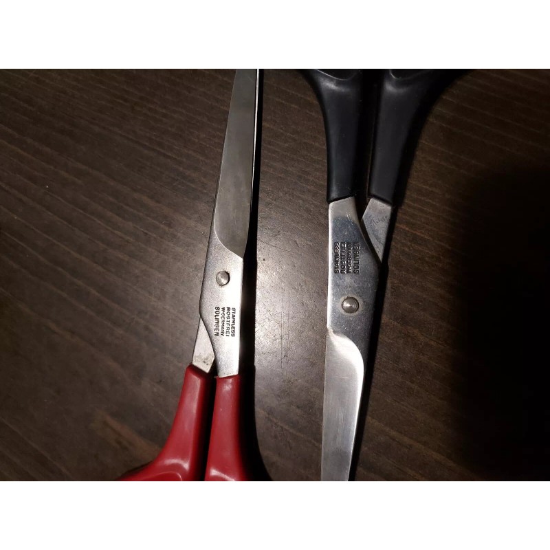 Solingen 2 Pr. Vintage 6-3/4" Stainless Rostfrei W-germany Solingen Hair