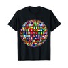 International world flags and world map for children T-Shirt